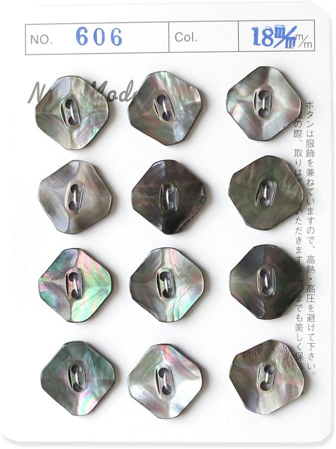 日本紐釦貿易 シェルボタン φ18mm IGA606-18 （ご注文単位1枚）【直送品】