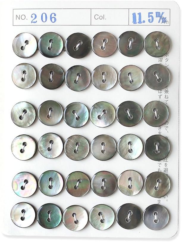 日本紐釦貿易 シェルボタン φ11.5mm IGA206-11 （ご注文単位1枚）【直送品】