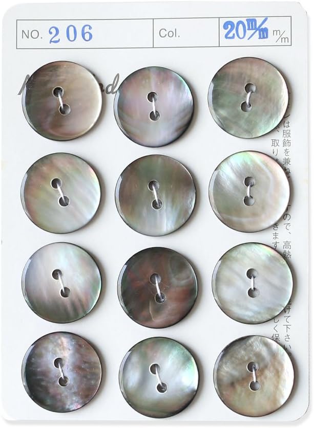 日本紐釦貿易 シェルボタン φ20mm IGA206-20 （ご注文単位1枚）【直送品】