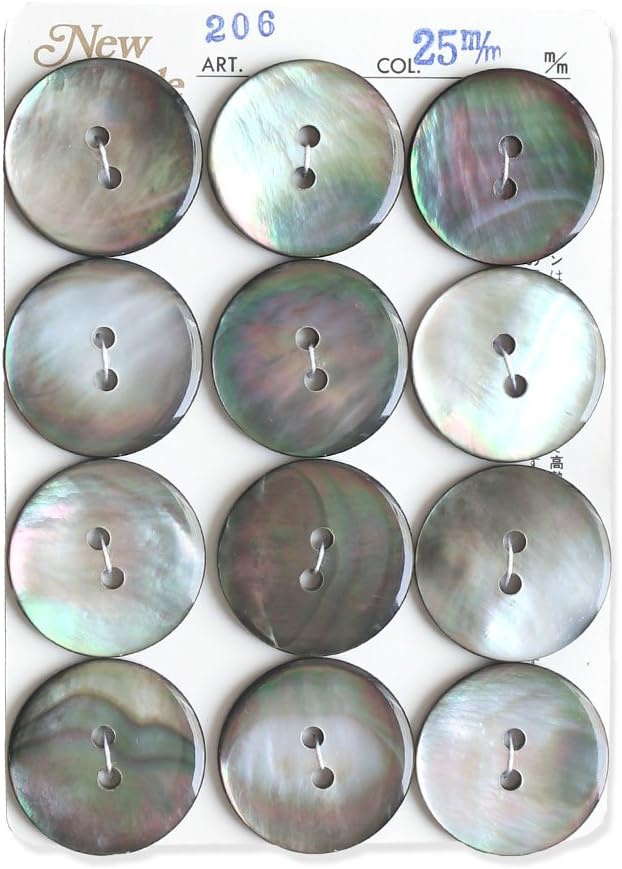 日本紐釦貿易 シェルボタン φ25mm IGA206-25 （ご注文単位1枚）【直送品】