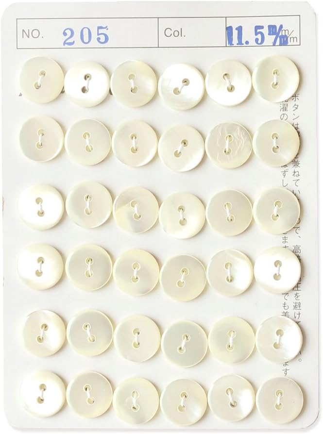 日本紐釦貿易 シェルボタン φ11.5mm IGA205-11 （ご注文単位1枚）【直送品】