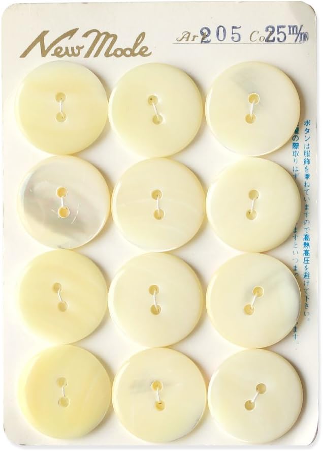 日本紐釦貿易 シェルボタン φ25mm IGA205-25 （ご注文単位1枚）【直送品】