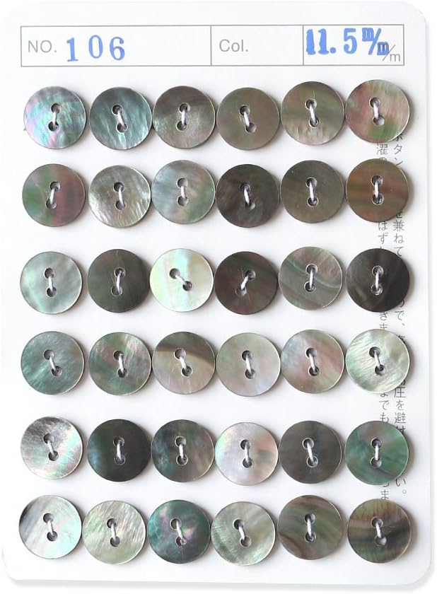 日本紐釦貿易 シェルボタン φ11.5mm IGA106-11 （ご注文単位1枚）【直送品】