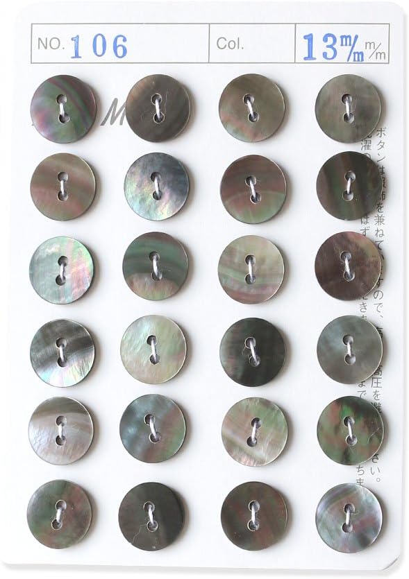 日本紐釦貿易 シェルボタン φ13mm IGA106-13 （ご注文単位1枚）【直送品】