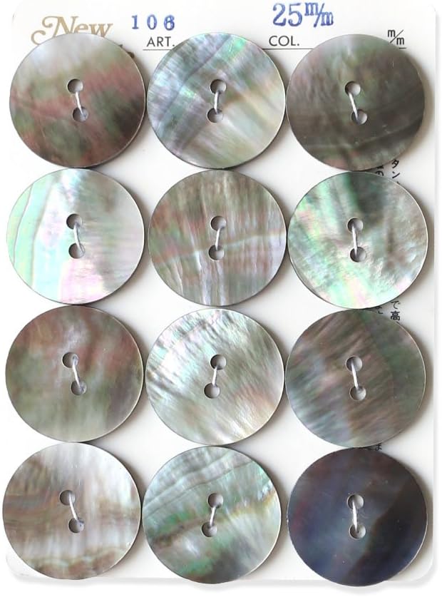 日本紐釦貿易 シェルボタン φ25mm IGA106-25 （ご注文単位1枚）【直送品】