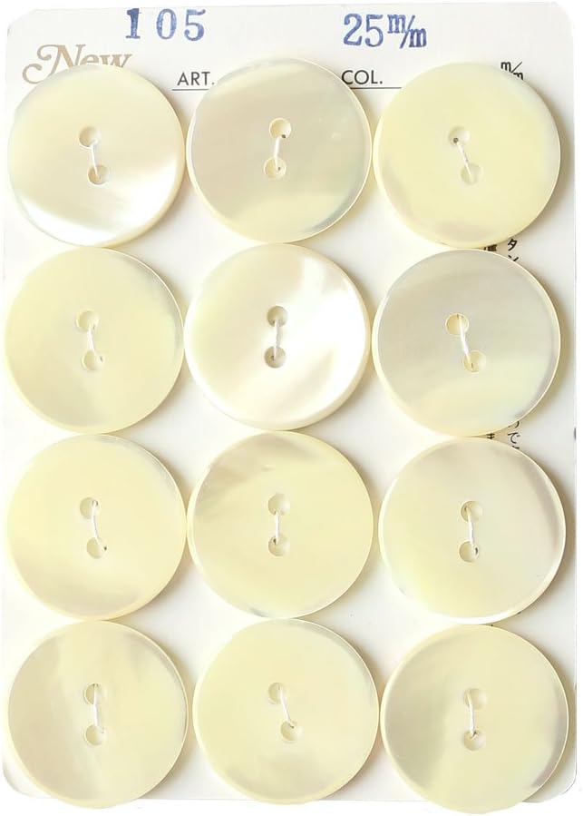 日本紐釦貿易 シェルボタン φ25mm IGA105-25 （ご注文単位1枚）【直送品】