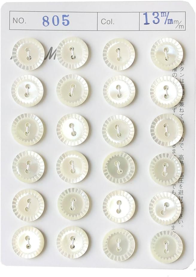 日本紐釦貿易 シェルボタン φ13mm IGA805-13 （ご注文単位1枚）【直送品】