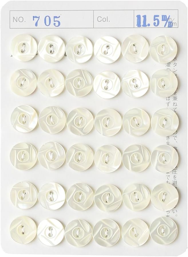 日本紐釦貿易 シェルボタン φ11.5mm IGA705-11 （ご注文単位1枚）【直送品】