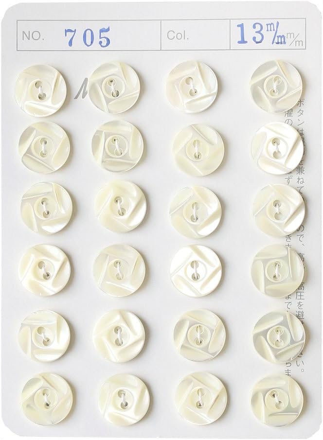 日本紐釦貿易 シェルボタン φ13mm IGA705-13 （ご注文単位1枚）【直送品】