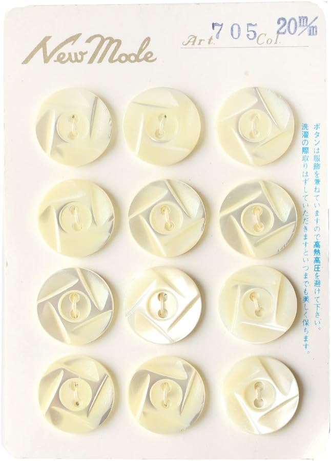 日本紐釦貿易 シェルボタン φ20mm IGA705-20 （ご注文単位1枚）【直送品】