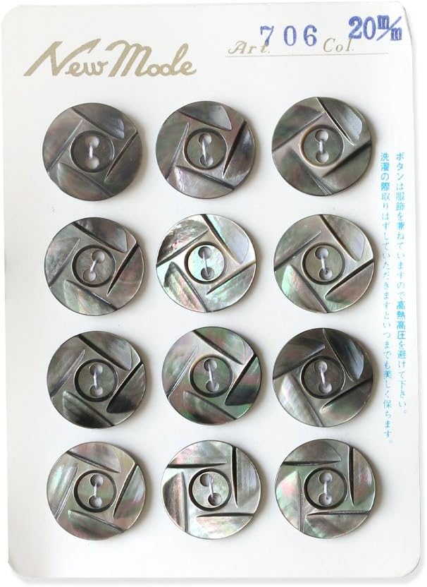 日本紐釦貿易 シェルボタン φ20mm IGA706-20 （ご注文単位1枚）【直送品】