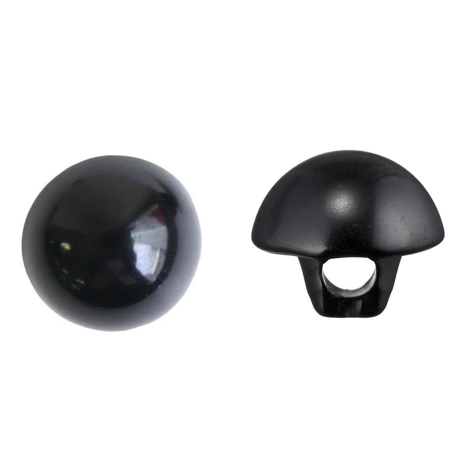 日本紐釦貿易 裏穴 目玉ボタン 144個入 φ8mm 黒 CE142-1-144 （ご注文単位1束）【直送品】