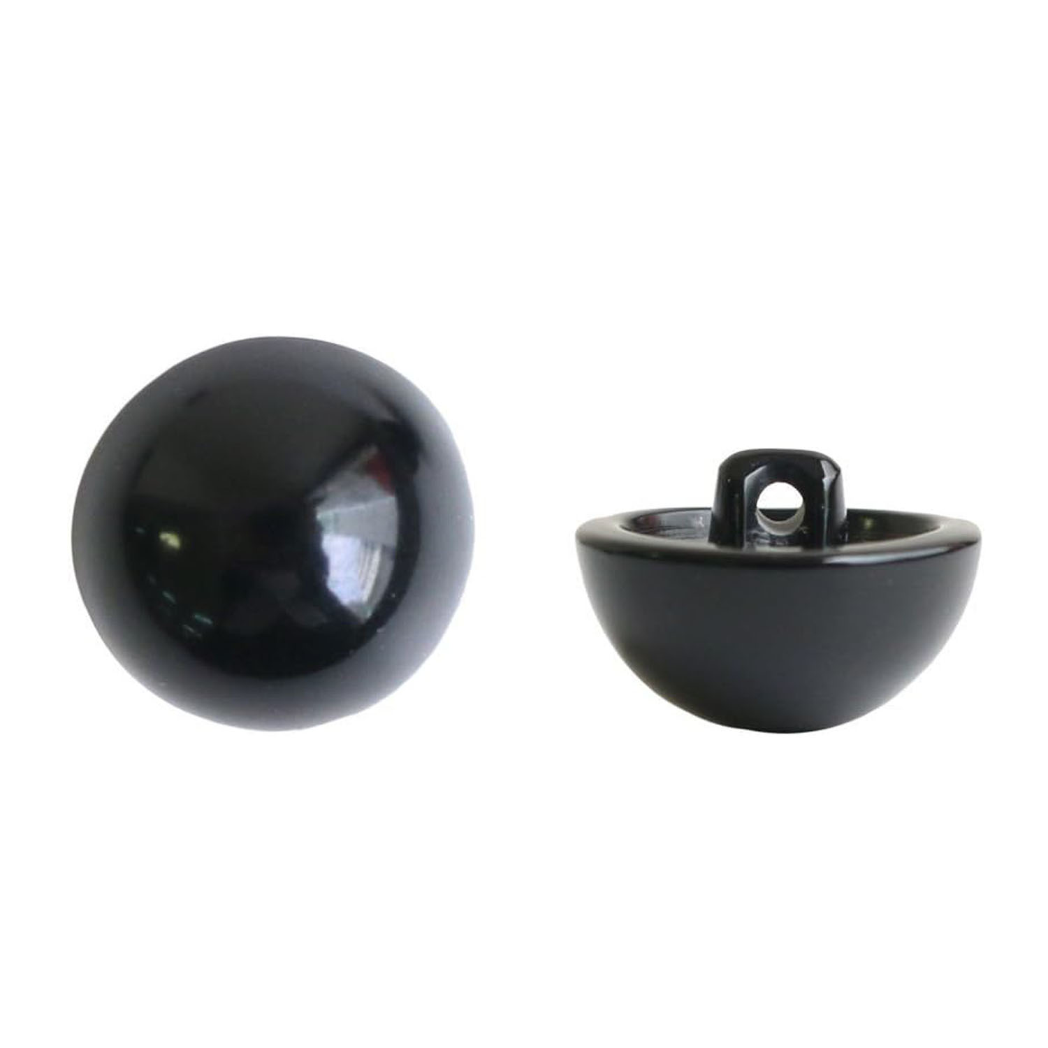 日本紐釦貿易 裏穴 目玉ボタン 144個入 φ13mm 黒 CE145-1-144 （ご注文単位1束）【直送品】