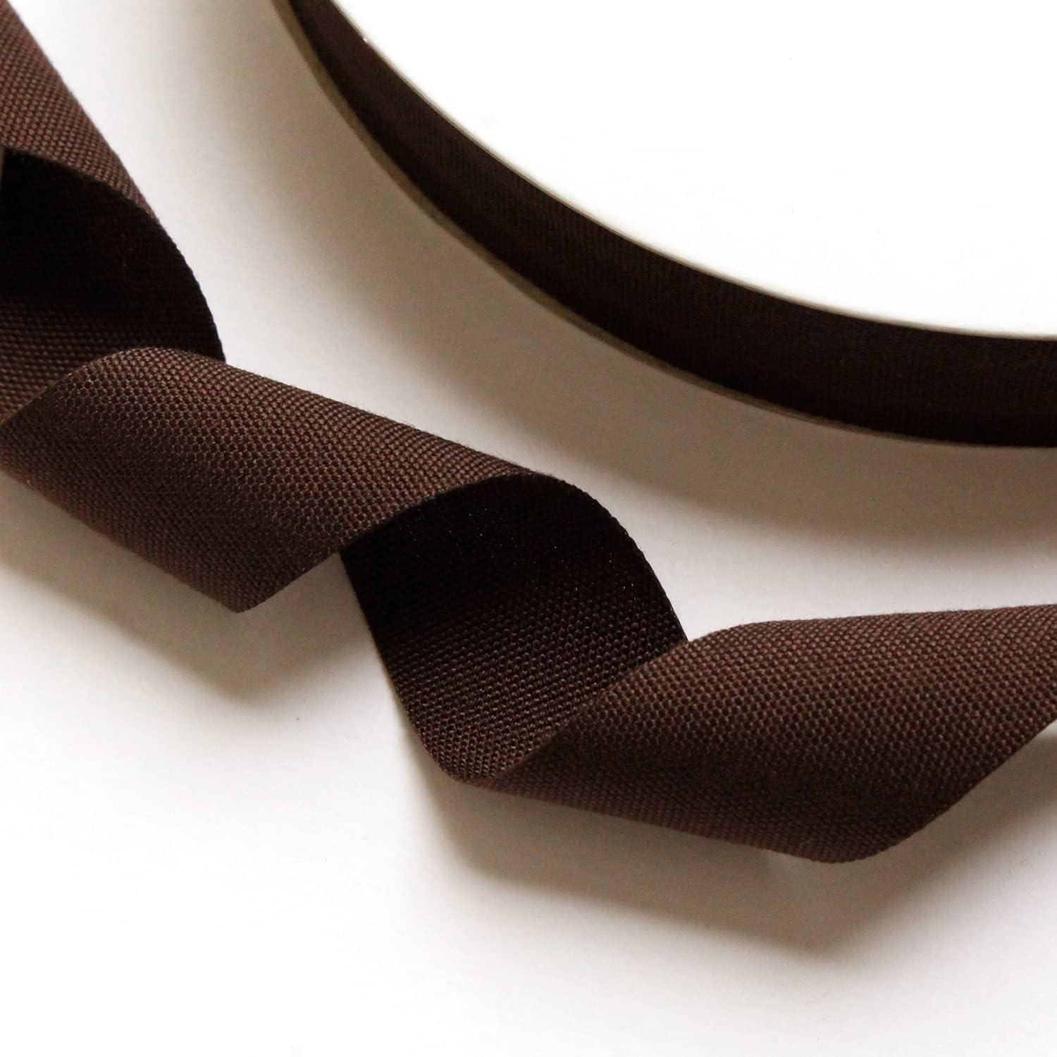 日本紐釦貿易 薄手平織テープ 20mm巾×30m巻 こげ茶 IC1254-20MM-29 (ご注文単位1巻)【直送品】