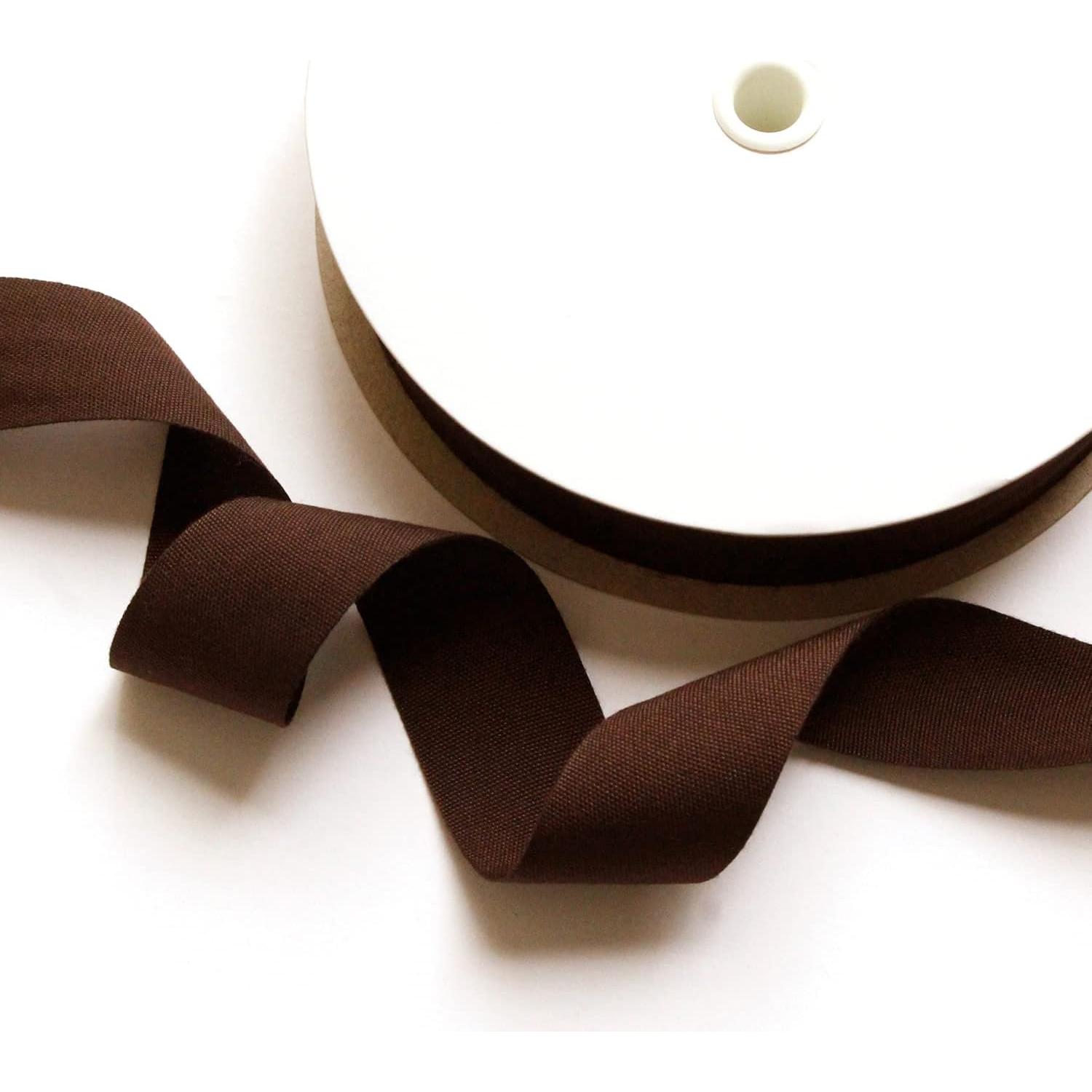 日本紐釦貿易 薄手平織テープ 25mm巾×30m巻 こげ茶 IC1254-25MM-29 （ご注文単位1巻）【直送品】