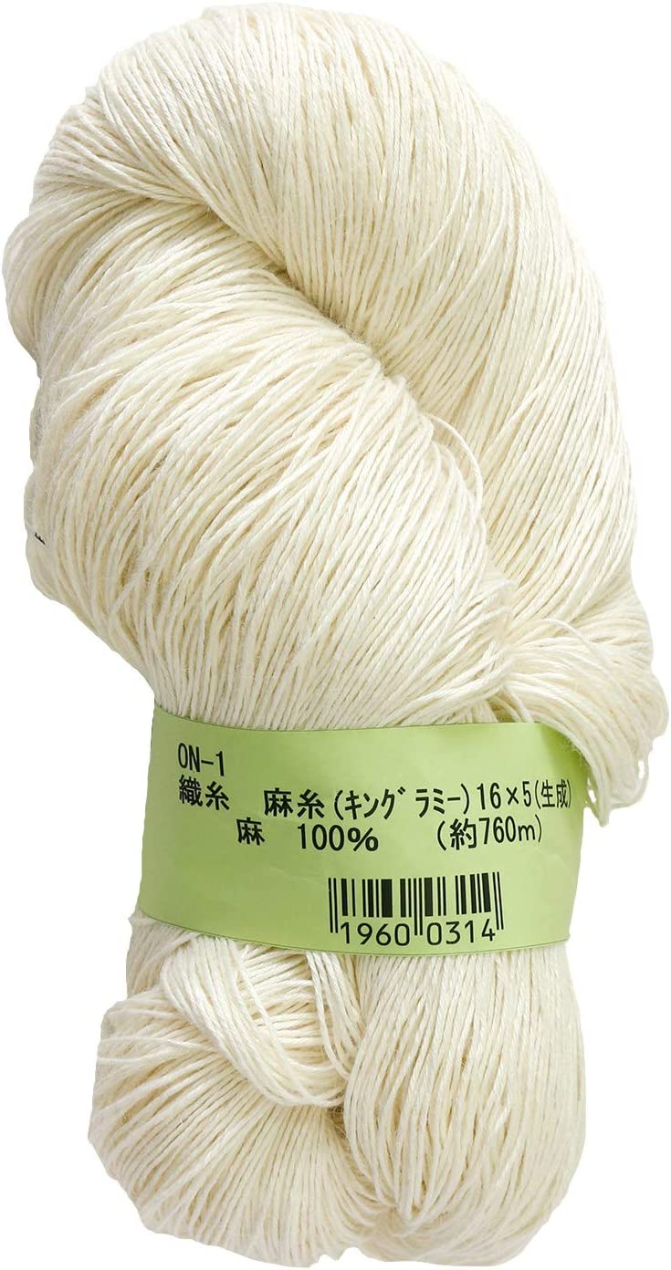 日本紐釦貿易 生川商店 織り糸・編み糸 麻糸キングラミー 径1mm×760m巻 ON1 （ご注文単位1巻）【直送品】