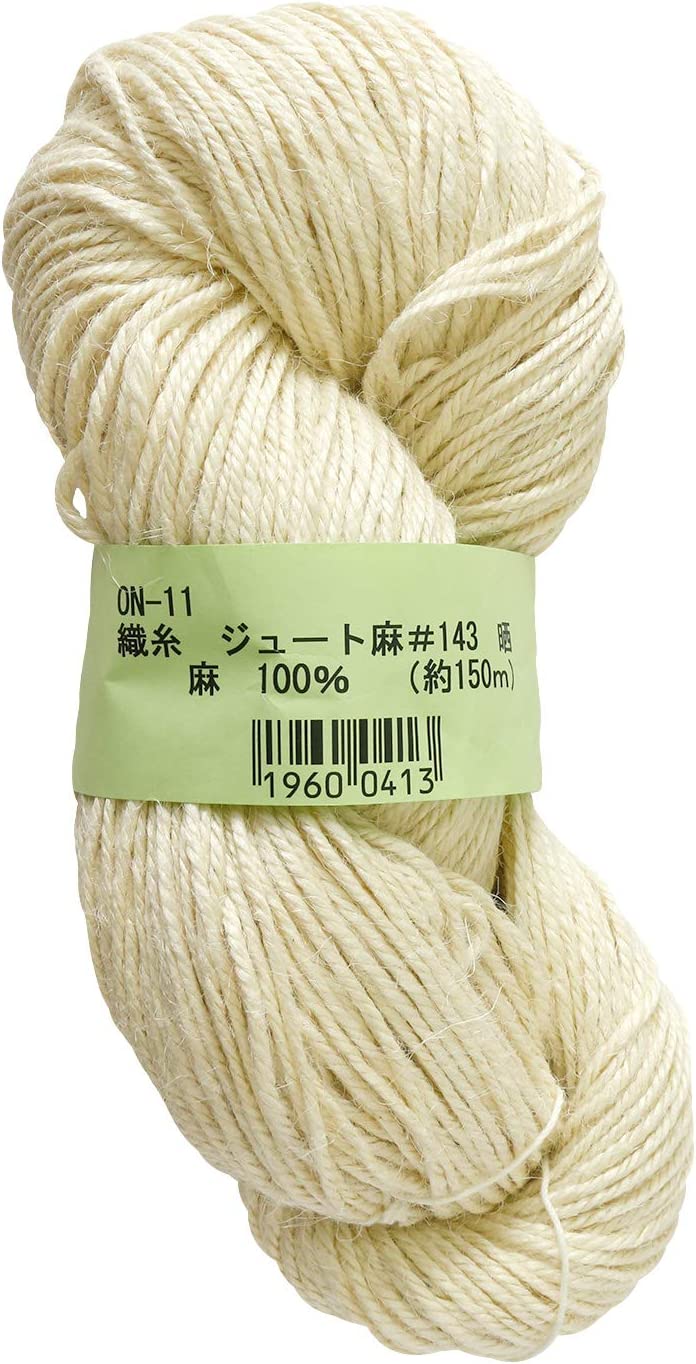 日本紐釦貿易 生川商店 織り糸・編み糸 ジュート麻 晒 径2mm×150m巻 ON11 （ご注文単位1巻）【直送品】