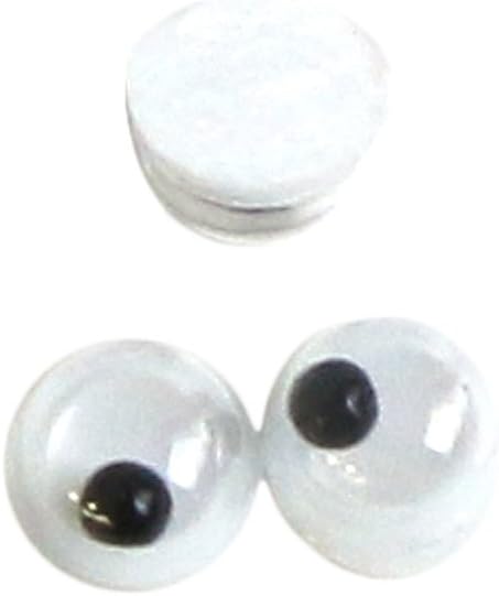 日本紐釦貿易 動眼 貼り付け 50個入り φ3mm 黒 CE100 （ご注文単位1束）【直送品】