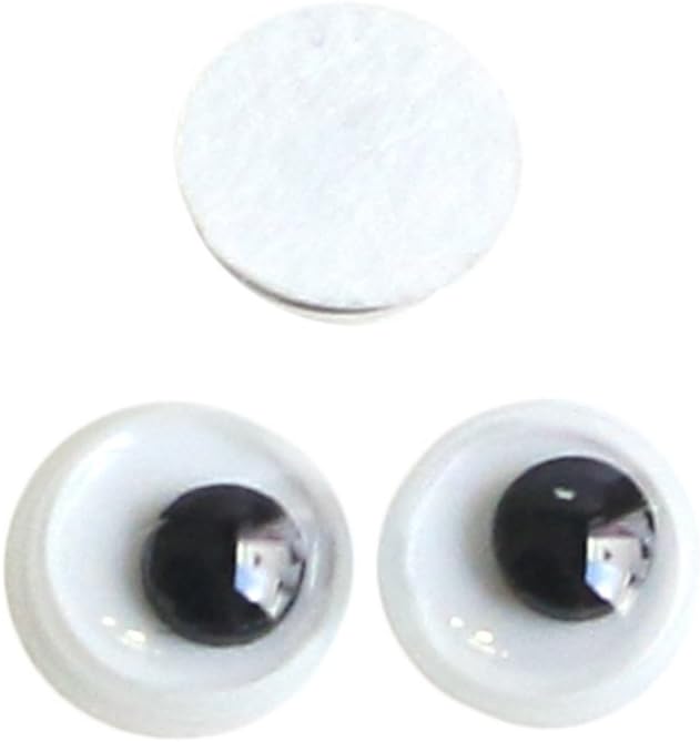 日本紐釦貿易 動眼 貼り付け 40個入り φ5mm 黒 CE102 （ご注文単位1束）【直送品】