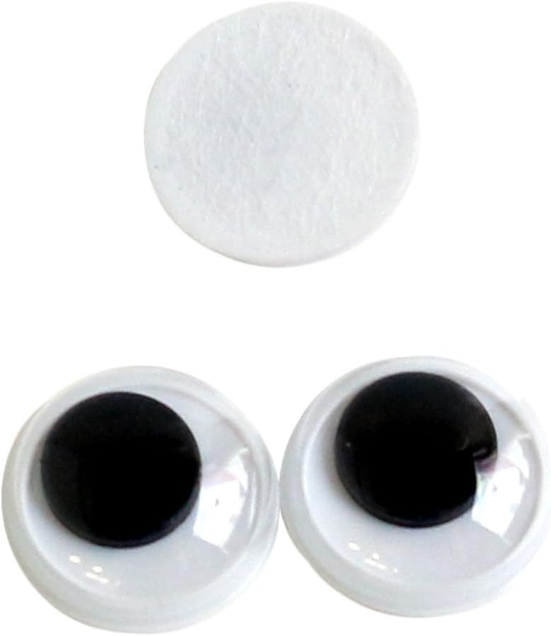 日本紐釦貿易 動眼 貼り付け 30個入り φ8mm 黒 CE105 （ご注文単位1束）【直送品】