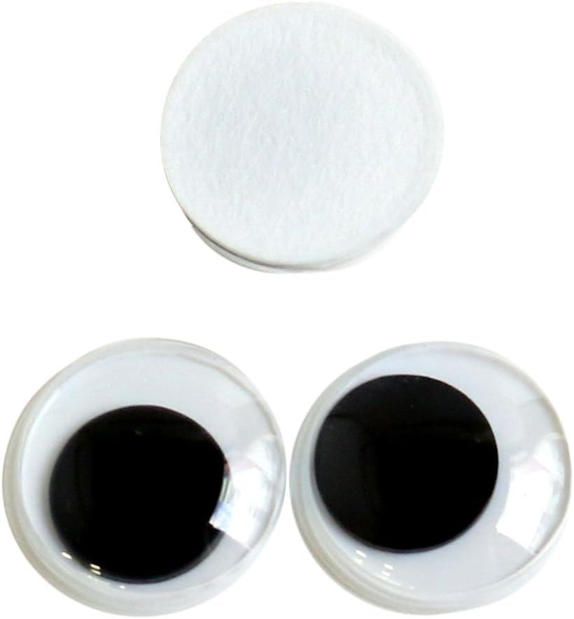 日本紐釦貿易 動眼 貼り付け 20個入り φ12mm 黒 CE108 （ご注文単位1束）【直送品】