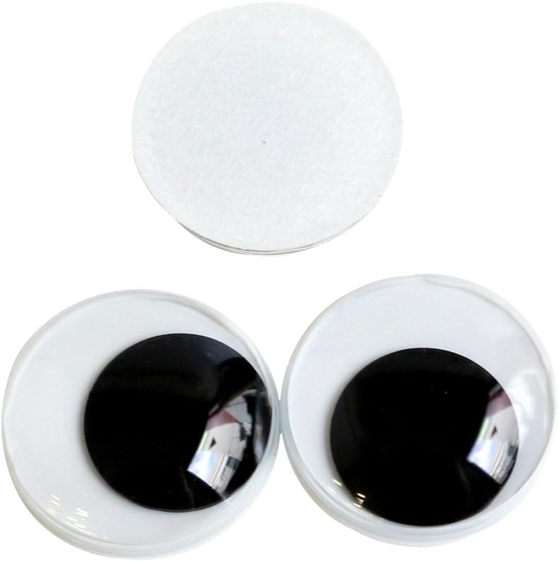 日本紐釦貿易 動眼 貼り付け 16個入り φ15mm 黒 CE109 （ご注文単位1束）【直送品】