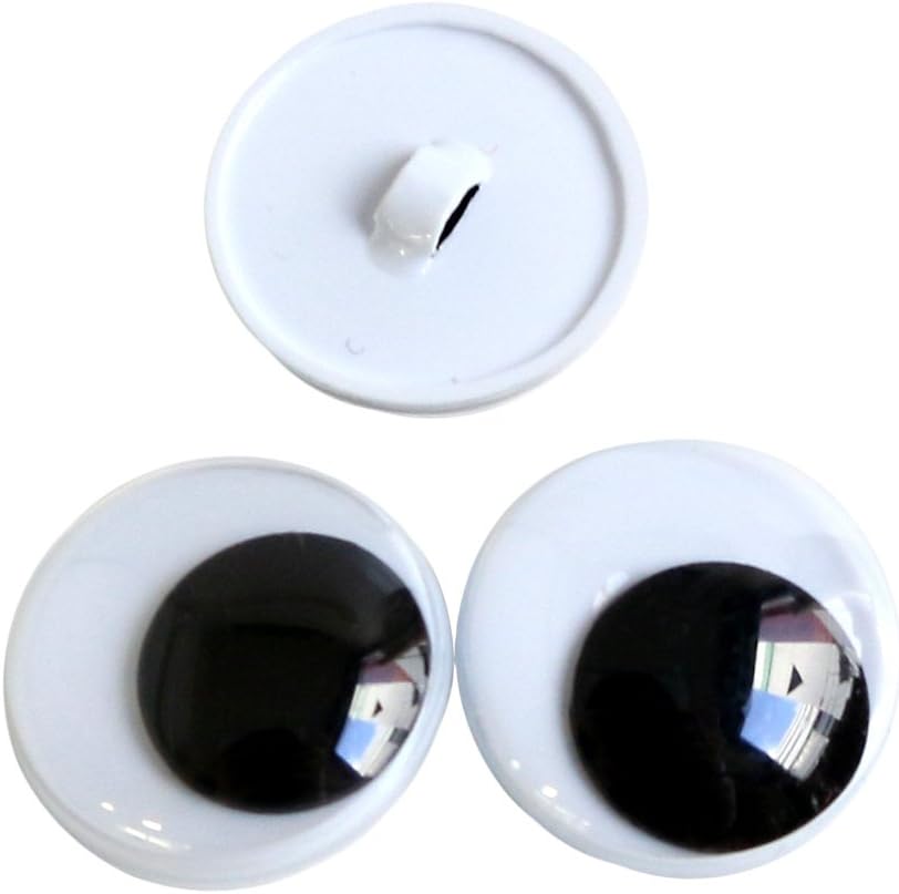 日本紐釦貿易 動眼 ボタン式 16個入り φ15mm 黒 CE128 （ご注文単位1束）【直送品】