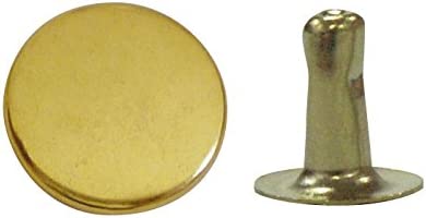 日本紐釦貿易 片面カシメ 小サイズ 6×6mm 100個 キリンス F3-25 （ご注文単位1束）【直送品】