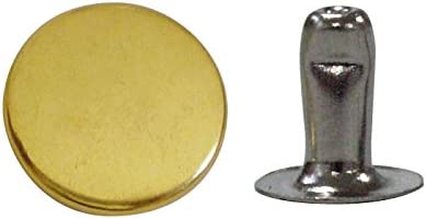 日本紐釦貿易 片面カシメ 小サイズ 足長タイプ 6×10mm 50個 キリンス F3-54 （ご注文単位1束）【直送品】