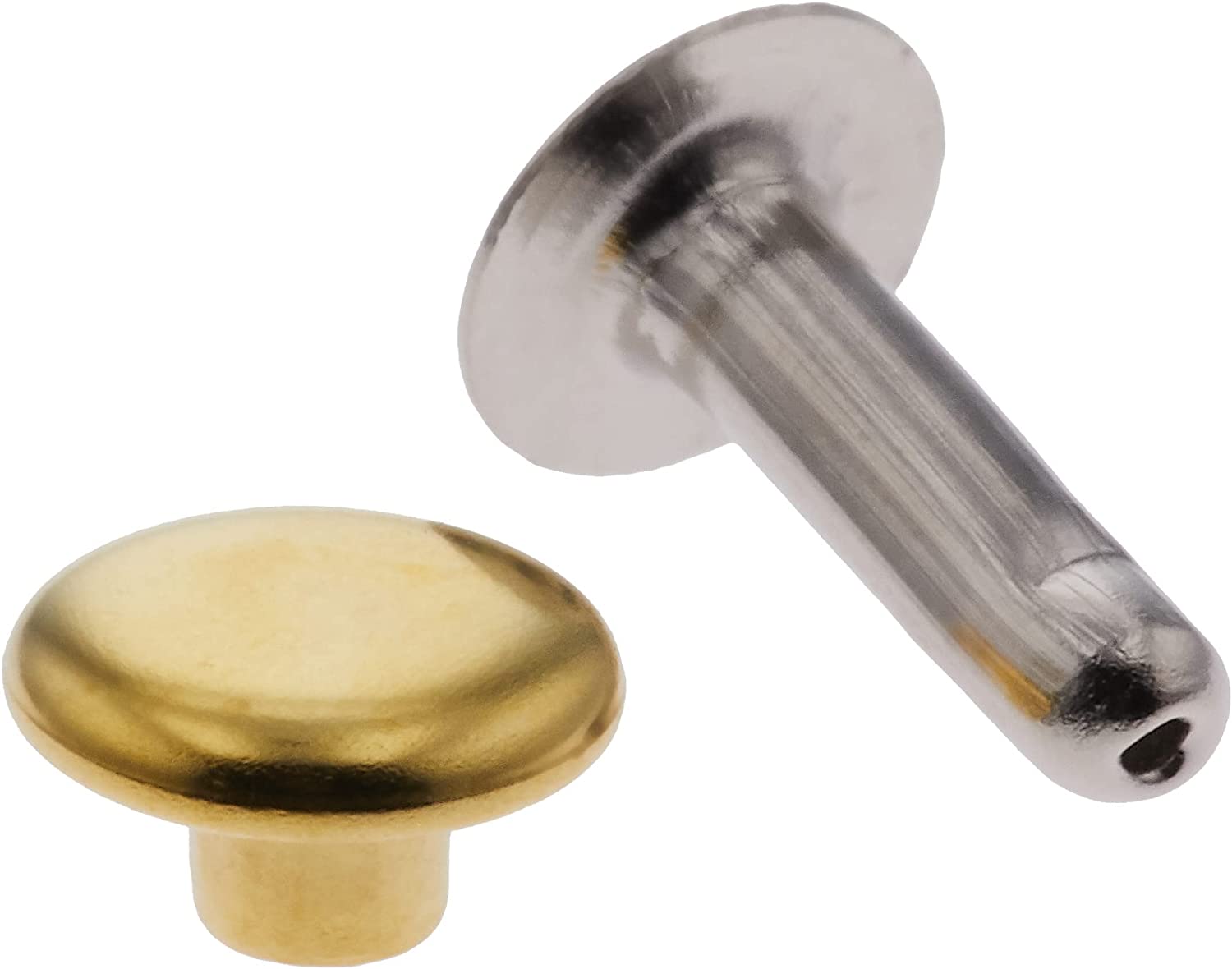 日本紐釦貿易 片面カシメ 中サイズ 足長タイプ 7×10mm 50個 キリンス F3-64 （ご注文単位1束）【直送品】