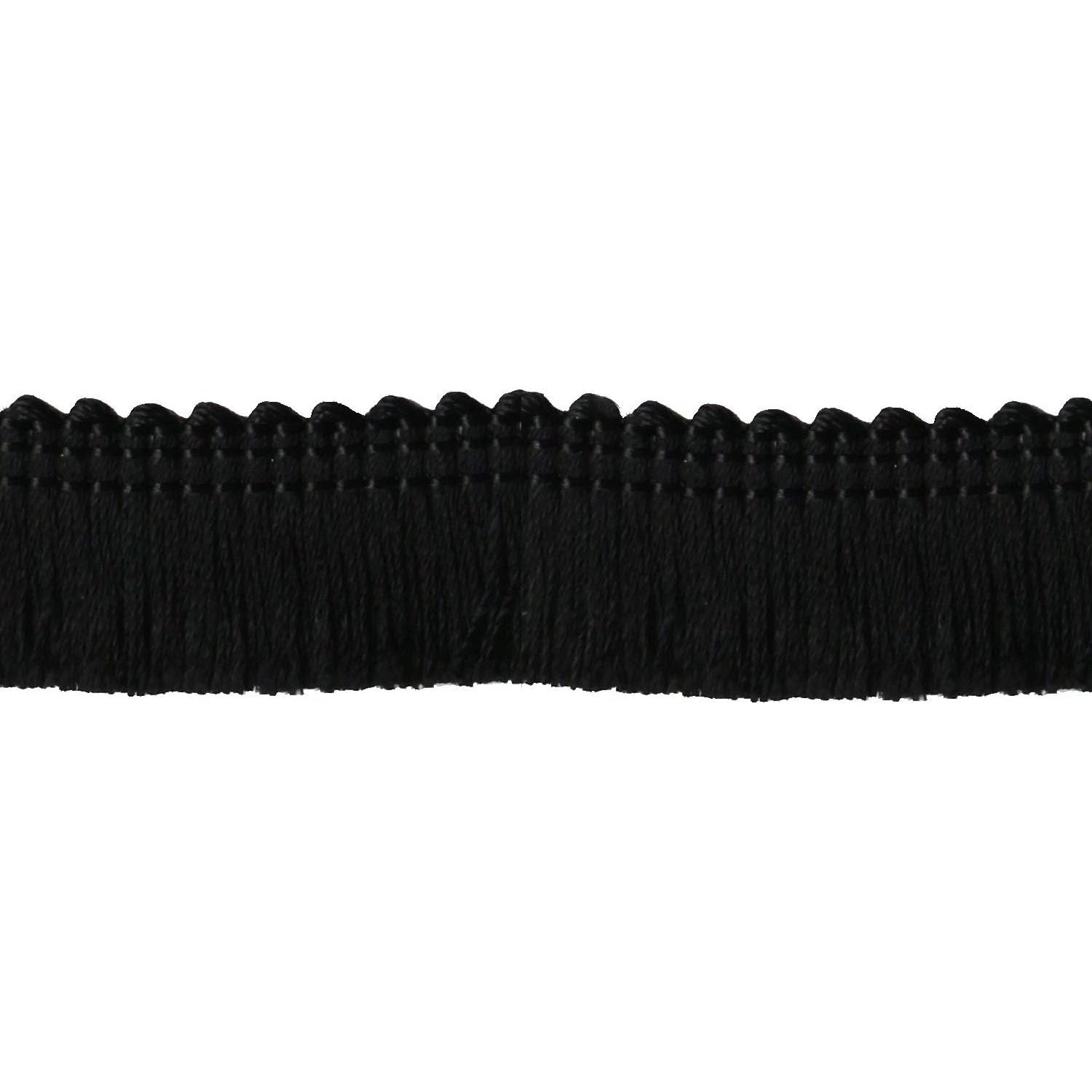 日本紐釦貿易 フリンジブレード 黒 巾20mm 3m巻 DAI117-1349-009 （ご注文単位1巻）【直送品】