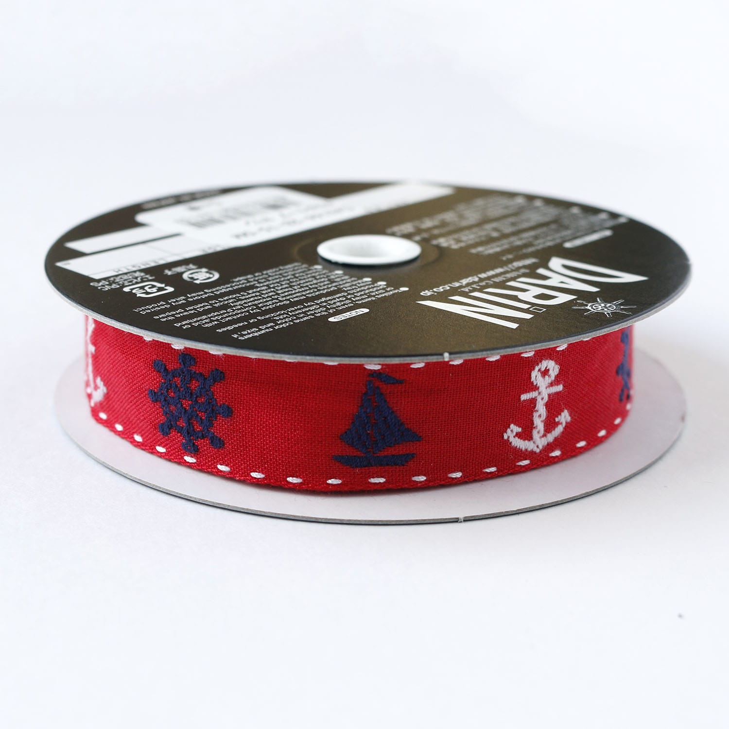 日本紐釦貿易 チロルテープ マリン 5m巻 巾約20mm DAI144-28-15-5M (ご注文単位1巻)【直送品】