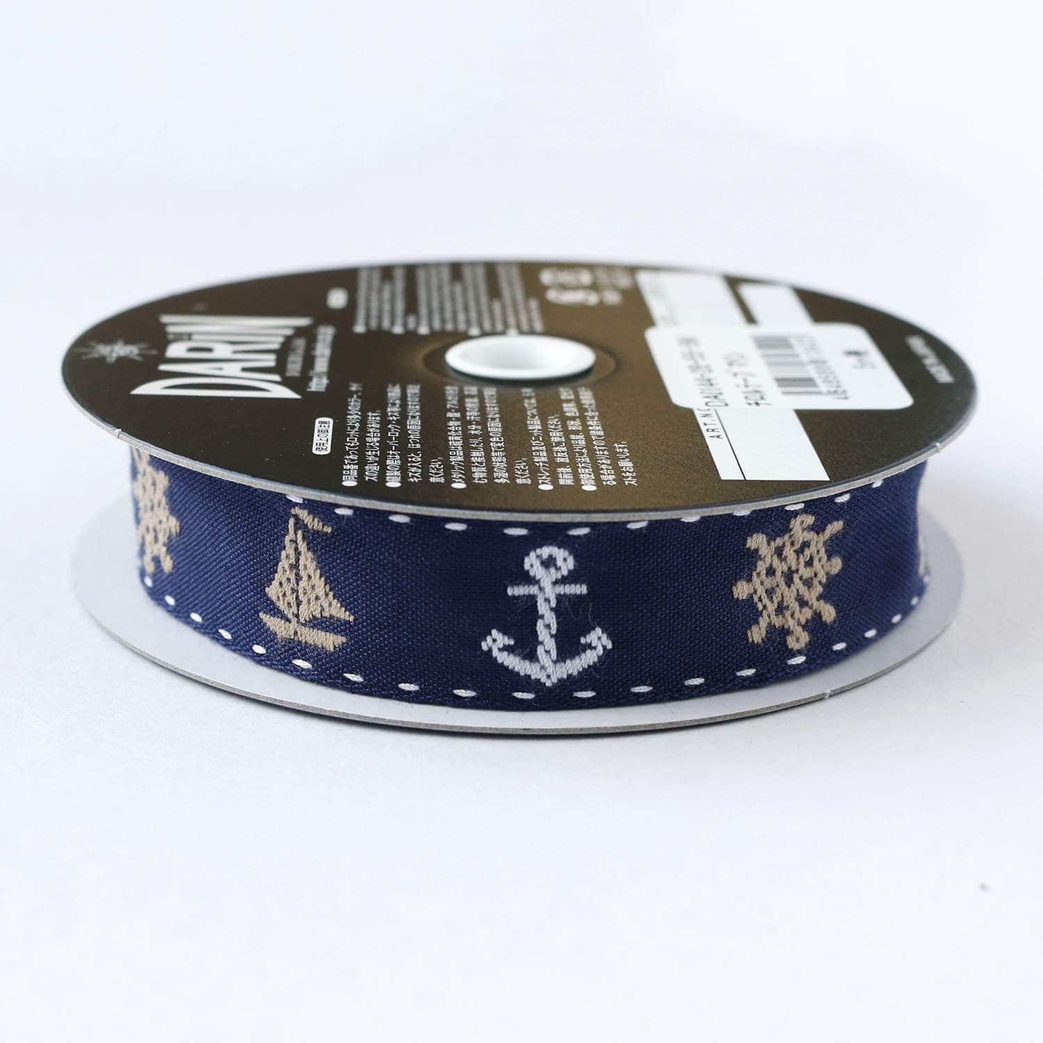 日本紐釦貿易 チロルテープ マリン 5m巻 巾約20mm DAI144-28-55-5M (ご注文単位1巻)【直送品】