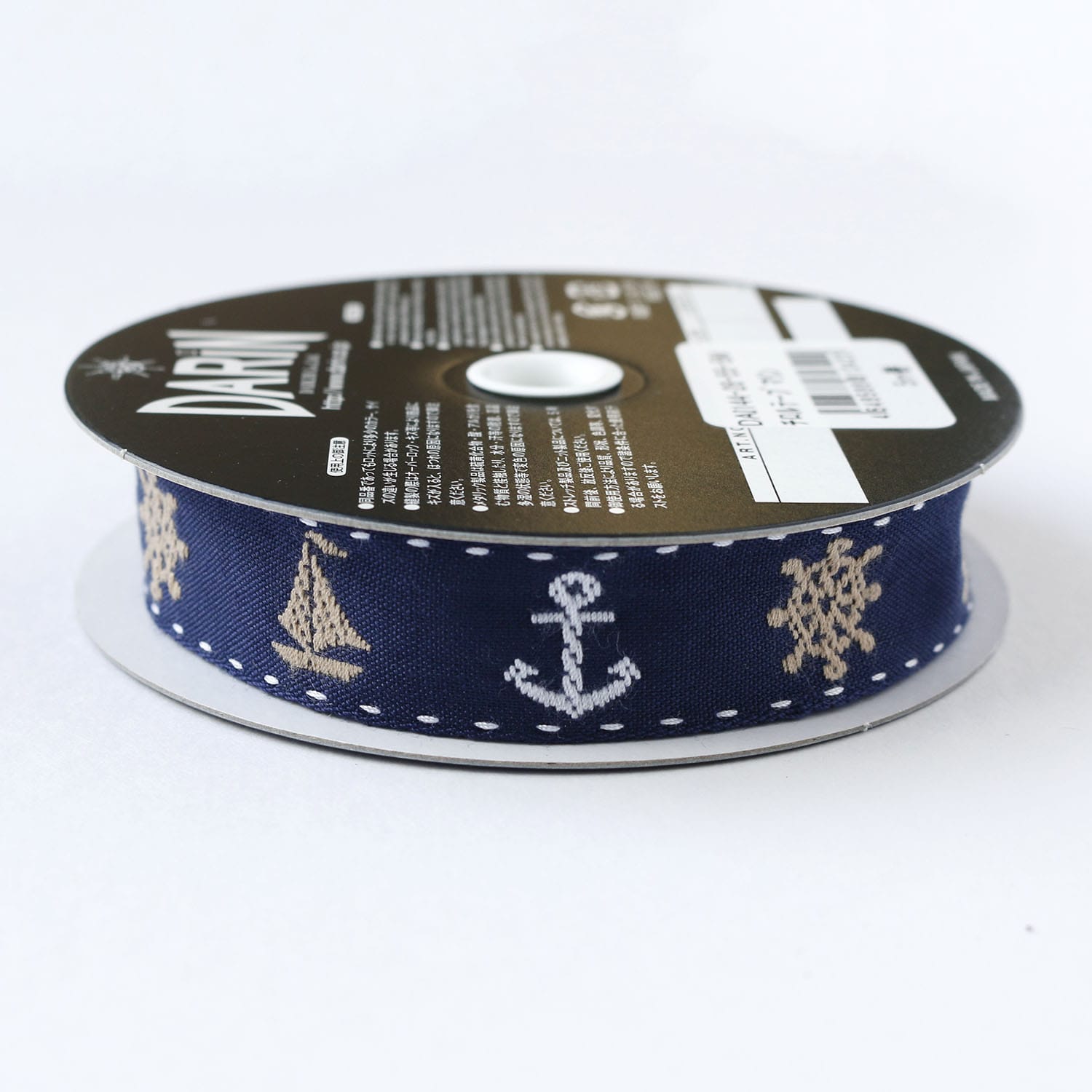 日本紐釦貿易 チロルテープ マリン 5m巻 巾約20mm DAI144-28-55-5M (ご注文単位1巻)【直送品】