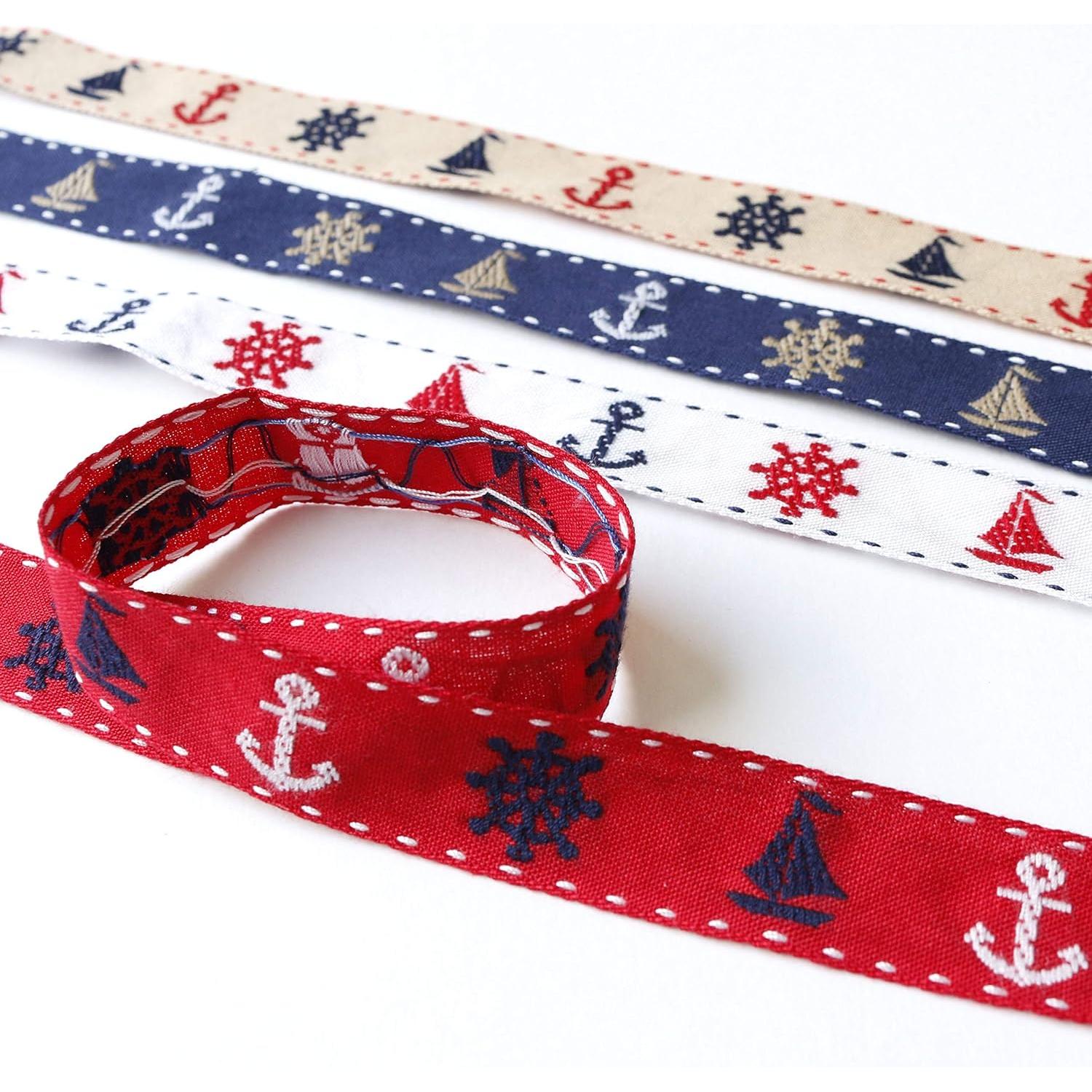 日本紐釦貿易 チロルテープ マリン 5m巻 巾約20mm DAI144-28-42-5M (ご注文単位1巻)【直送品】