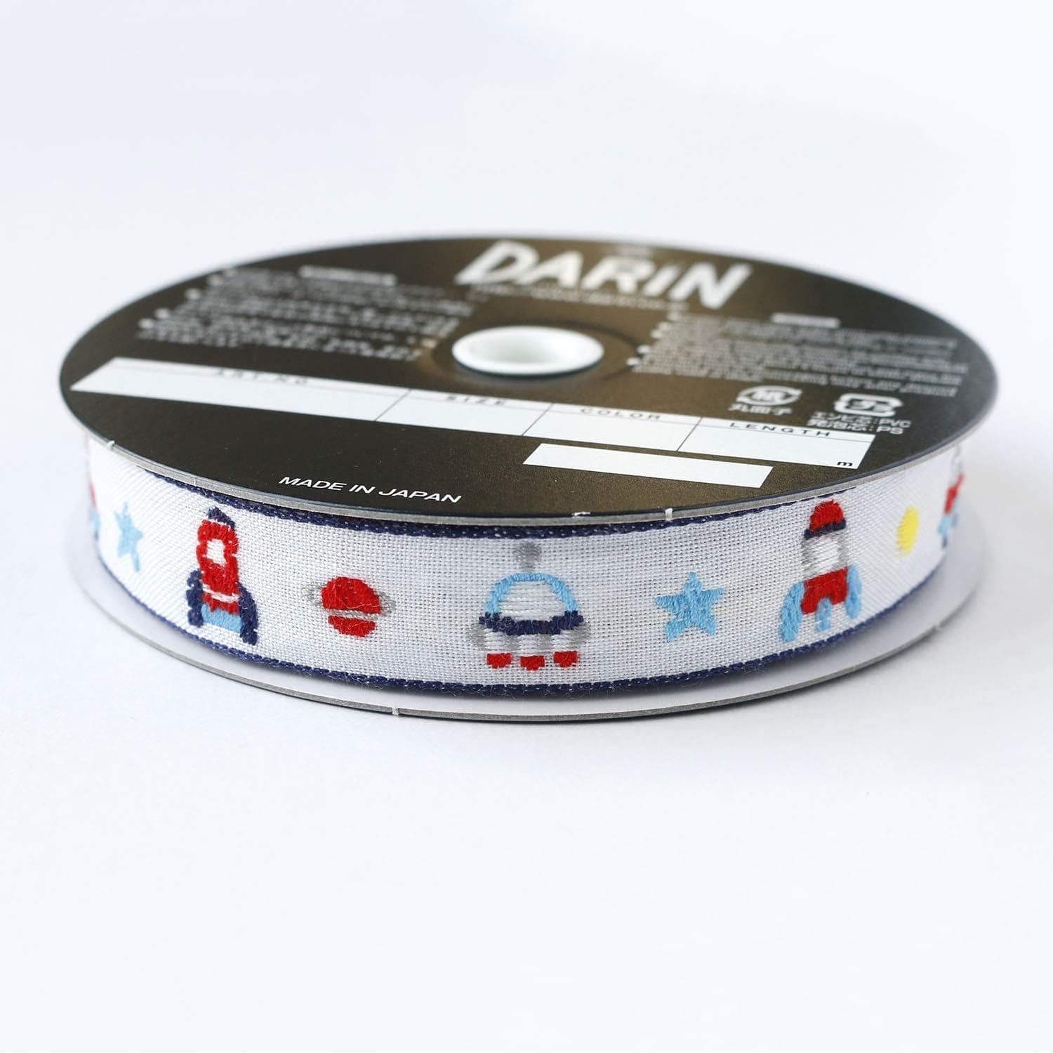 日本紐釦貿易 チロルテープ UFO 5m巻 巾約16mm DAI144-46-1-5M (ご注文単位1巻)【直送品】