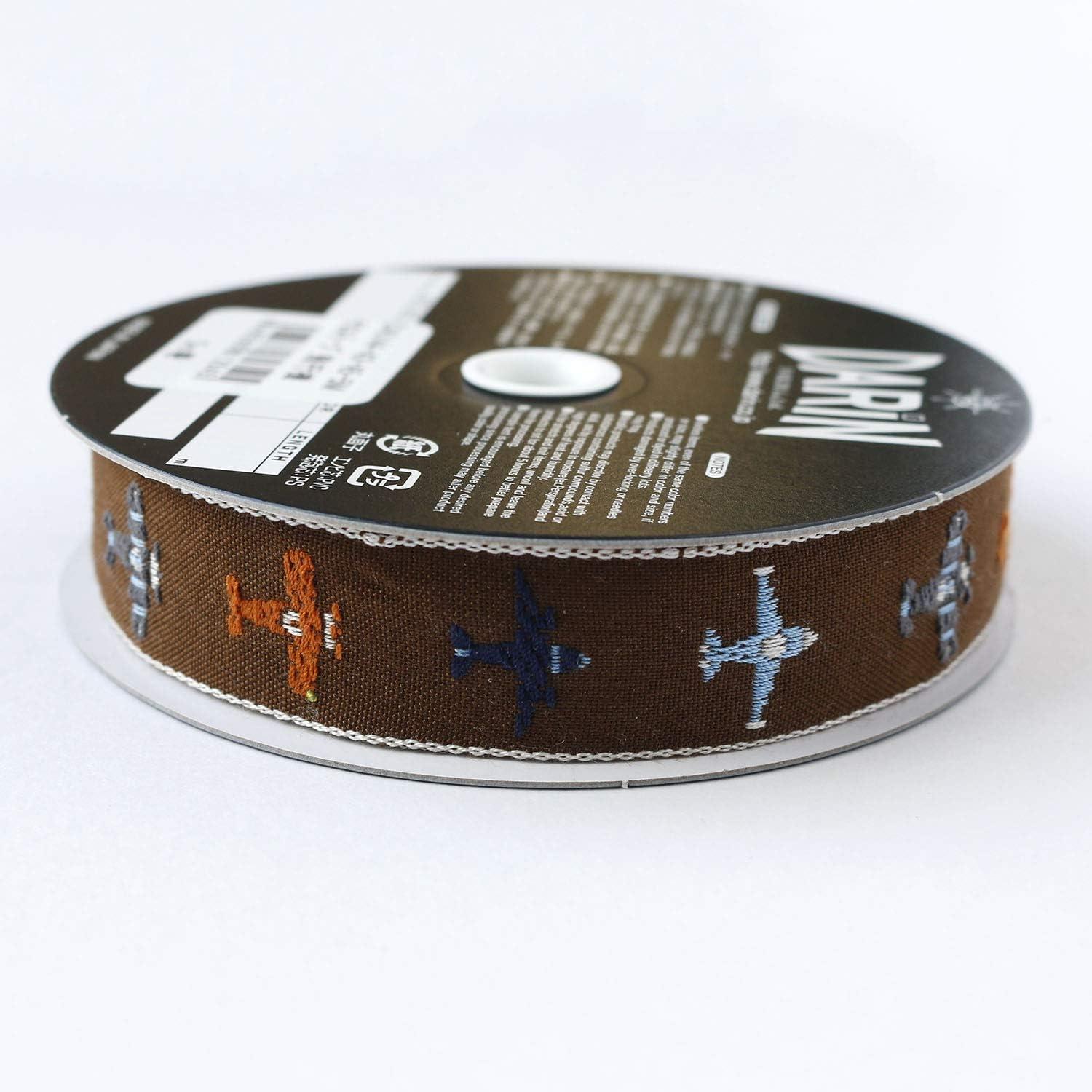 日本紐釦貿易 チロルテープ 飛行機 5m巻 巾約20mm DAI144-43-45-5M (ご注文単位1巻)【直送品】