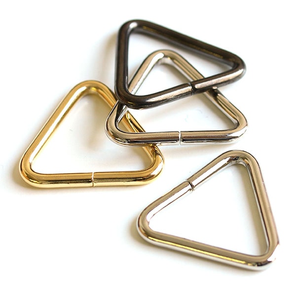 日本紐釦貿易 三角カン 21mm 30個入 ブラックニッケル S25-3 (ご注文単位1束)【直送品】