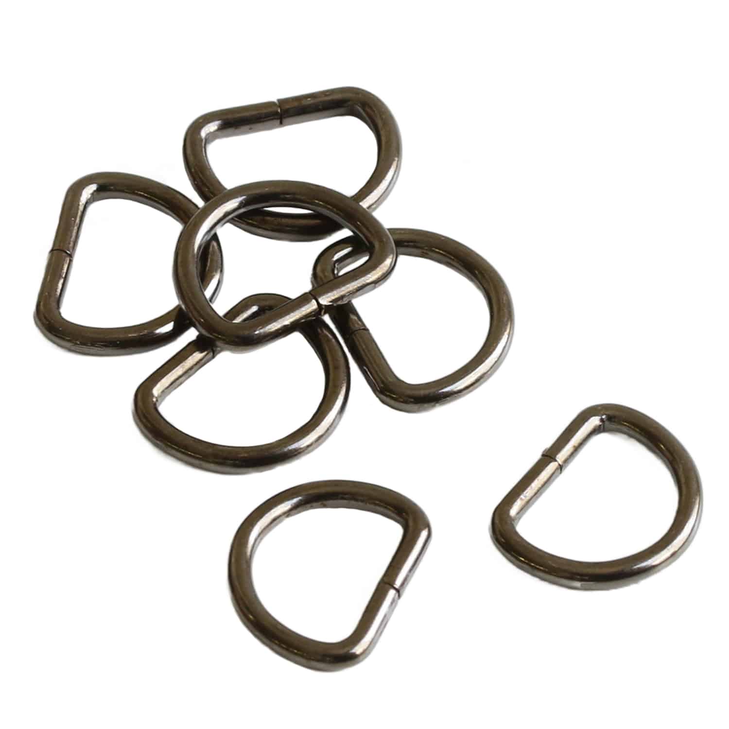 日本紐釦貿易 Dカン 幅10mm 30個入 ブラックニッケル S22-3 （ご注文単位1束）【直送品】