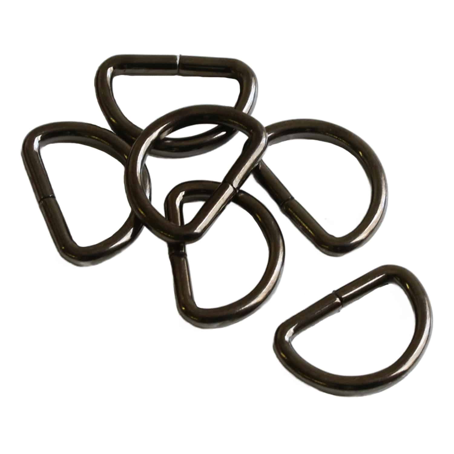 日本紐釦貿易 Dカン 幅12mm 30個入 ブラックニッケル S22-7 （ご注文単位1束）【直送品】