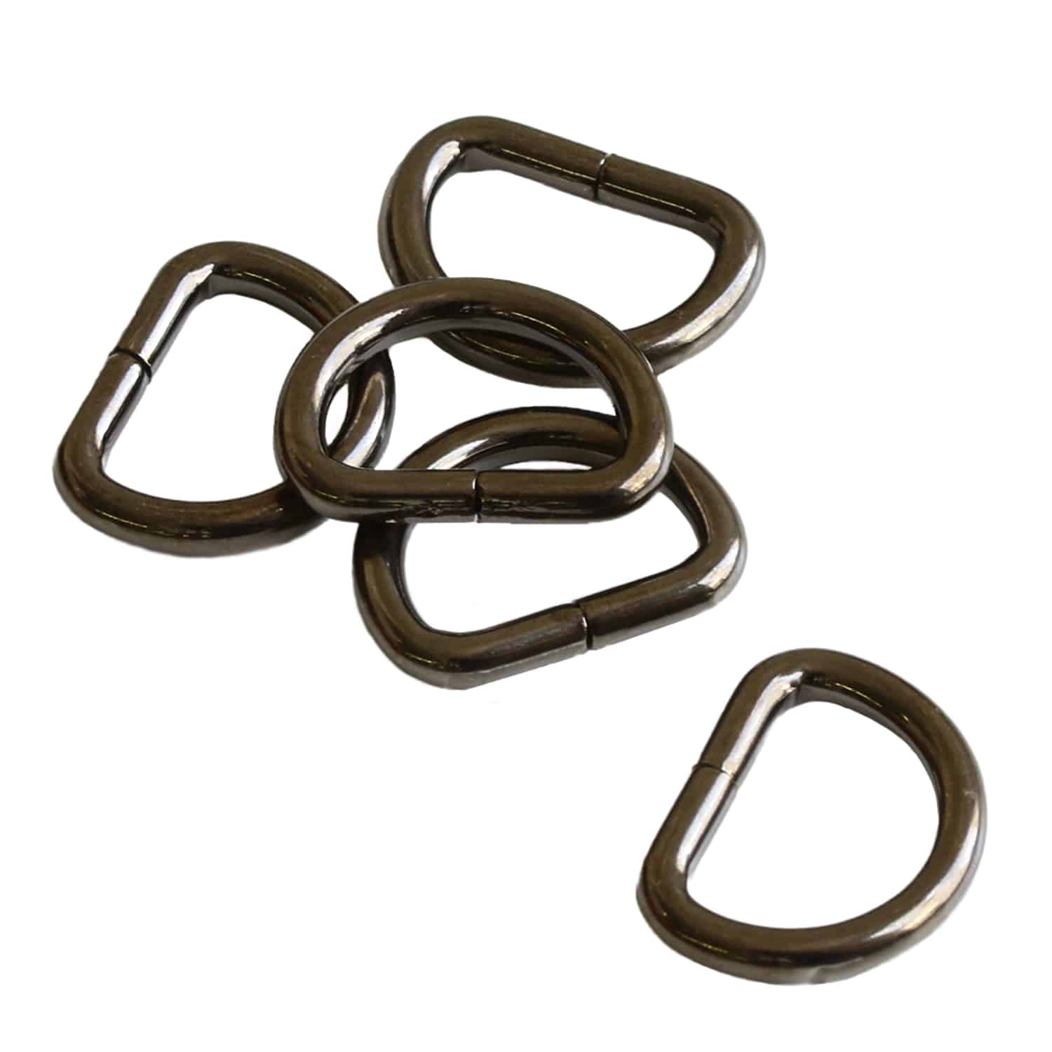 日本紐釦貿易 Dカン 幅15mm 30個入 ブラックニッケル S22-11 （ご注文単位1束）【直送品】