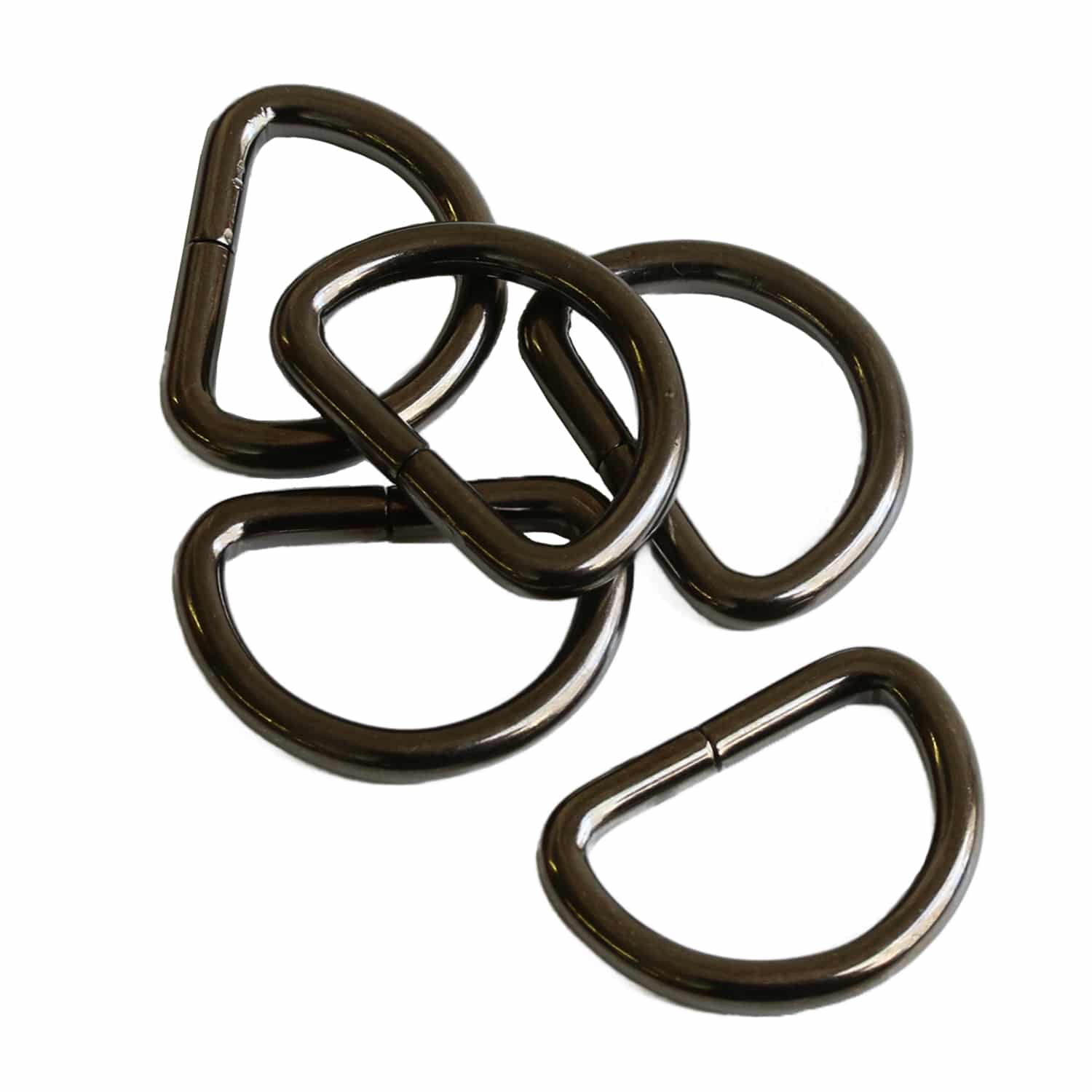 日本紐釦貿易 Dカン 幅18mm 30個入 ブラックニッケル S22-15 （ご注文単位1束）【直送品】