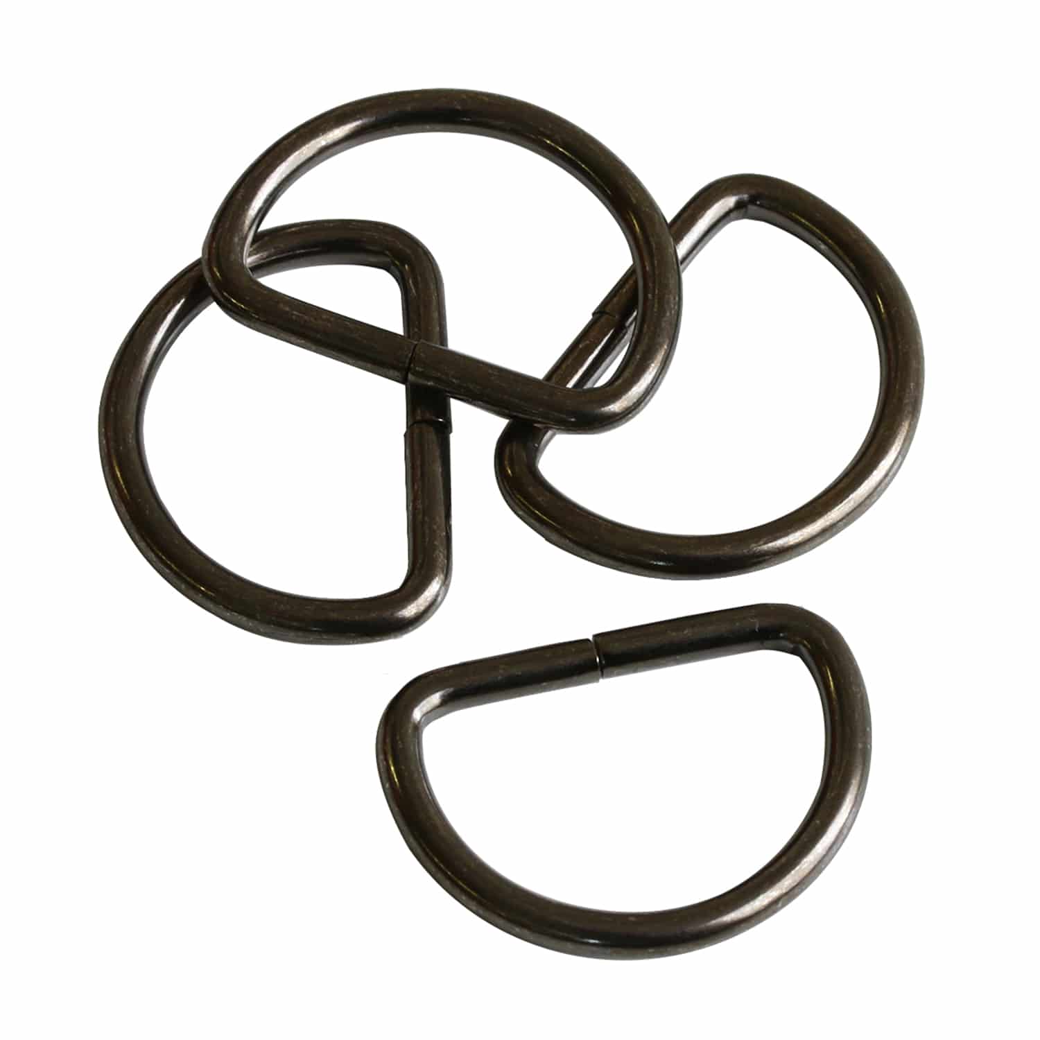 日本紐釦貿易 Dカン 幅25mm 30個入 ブラックニッケル S22-23 （ご注文単位1束）【直送品】