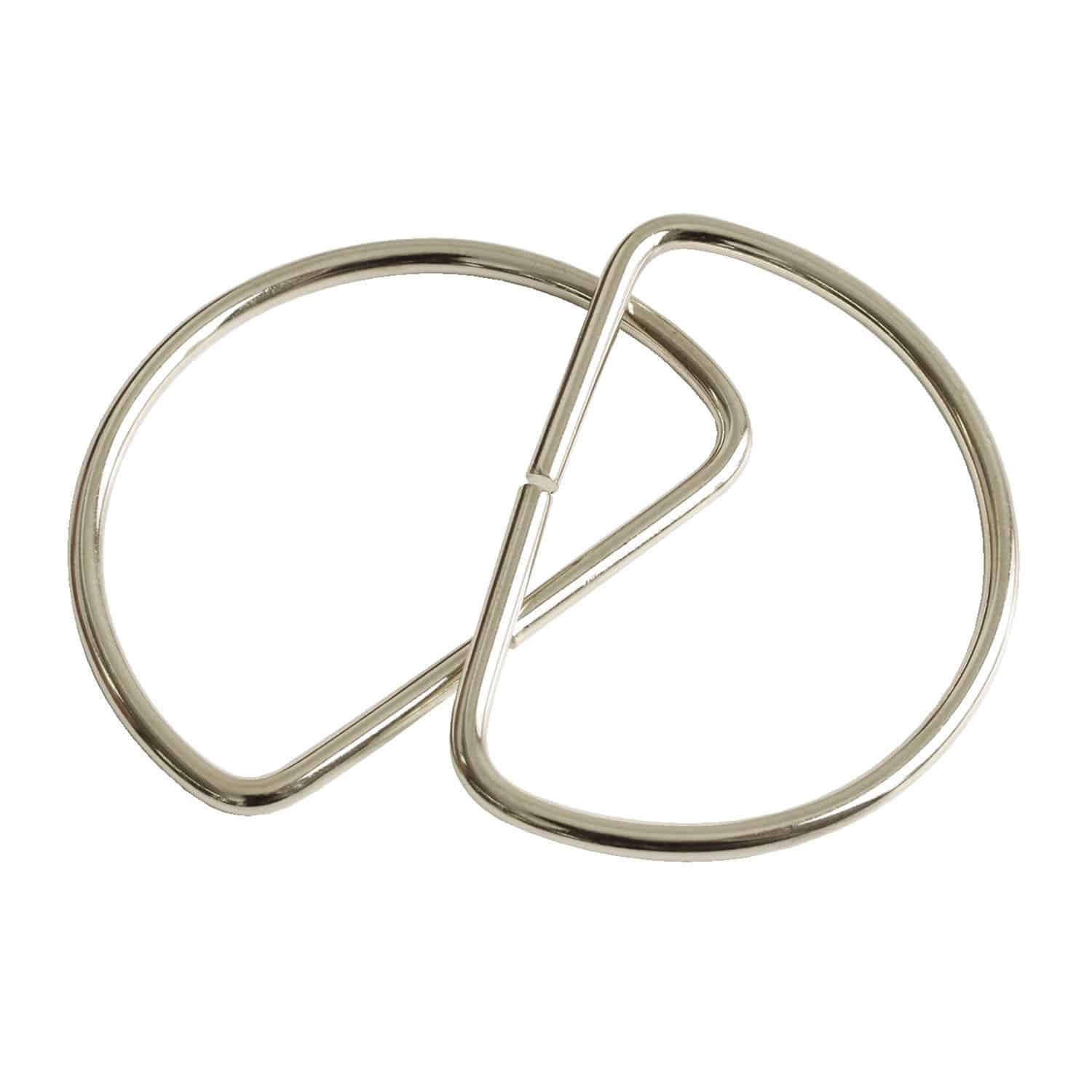 日本紐釦貿易 Dカン 幅50mm 10個入 ニッケル S22-37 （ご注文単位1束）【直送品】