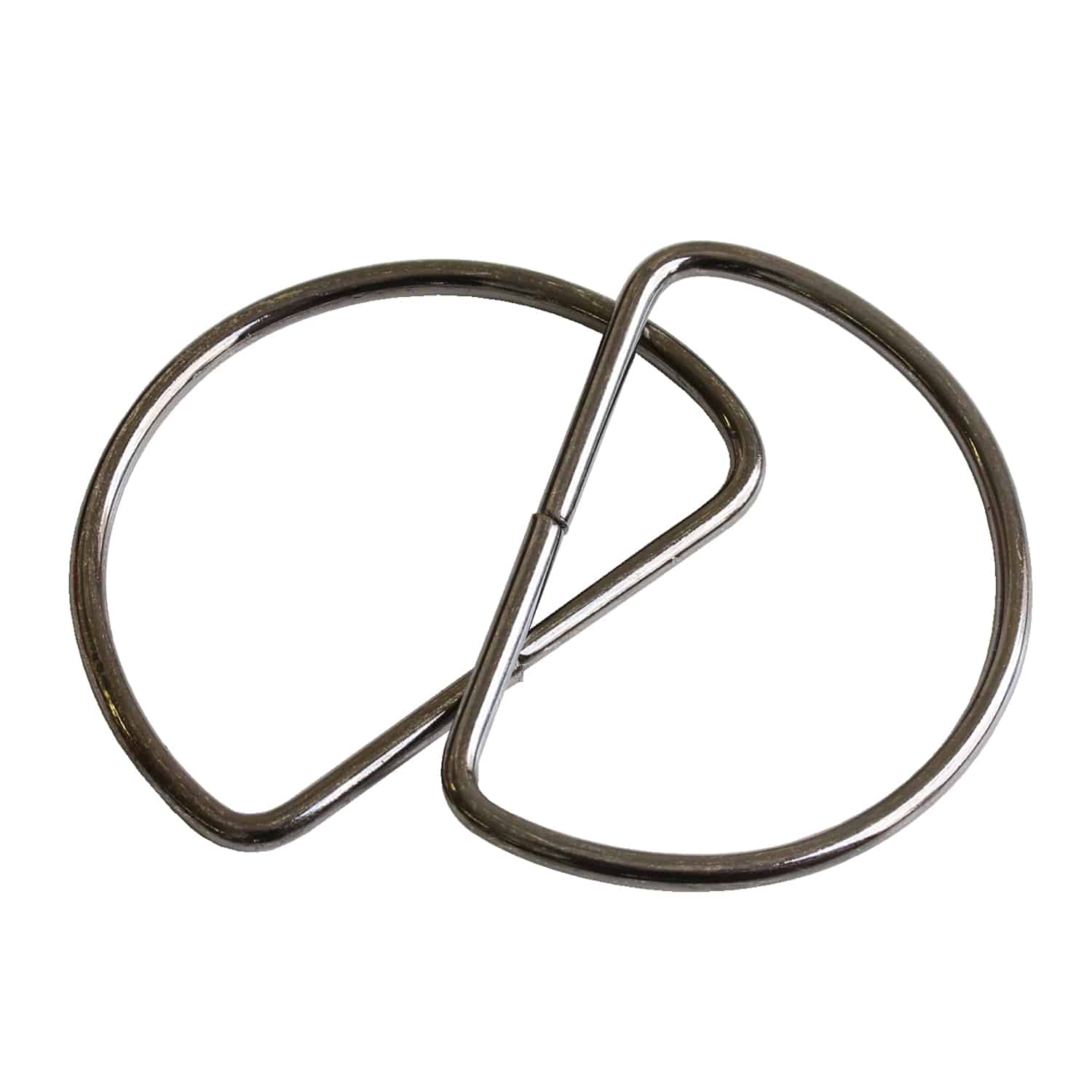 日本紐釦貿易 Dカン 幅50mm 10個入 ブラックニッケル S22-39 （ご注文単位1束）【直送品】