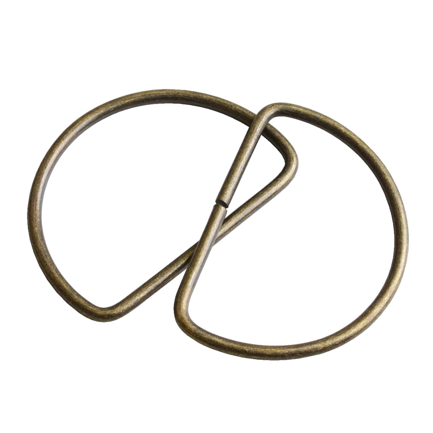 日本紐釦貿易 Dカン 幅50mm 10個入 アンティークゴールド S22-40 （ご注文単位1束）【直送品】