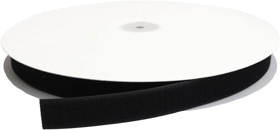 日本紐釦貿易 ベルクロ 面ファスナー B メス 25mm巾×25m巻 黒 F11-BER25-25B-2 （ご注文単位1巻）【直送品】