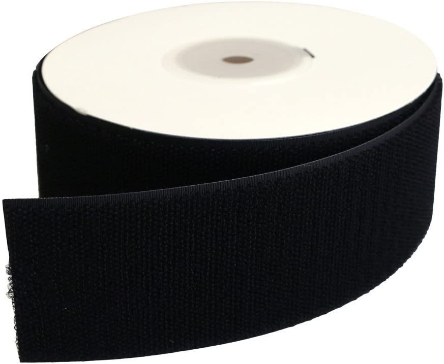 日本紐釦貿易 Y.K.K ベルクロ 面ファスナー A オス 50mm巾×5m巻 黒 F11-BER50-5A-2 （ご注文単位1巻）【直送品】