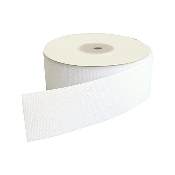 日本紐釦貿易 ベルクロ 面ファスナー B メス 50mm巾×5m巻 白 F11-BER50-5B-1 (ご注文単位1巻)【直送品】