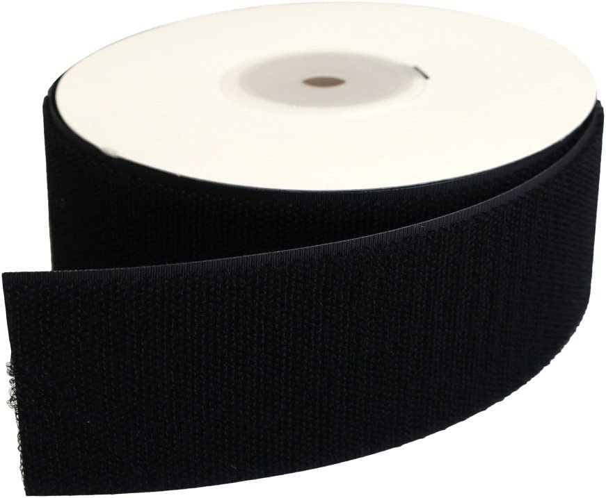 日本紐釦貿易 ベルクロ 面ファスナー B メス 50mm巾×5m巻 黒 F11-BER50-5B-2 （ご注文単位1巻）【直送品】
